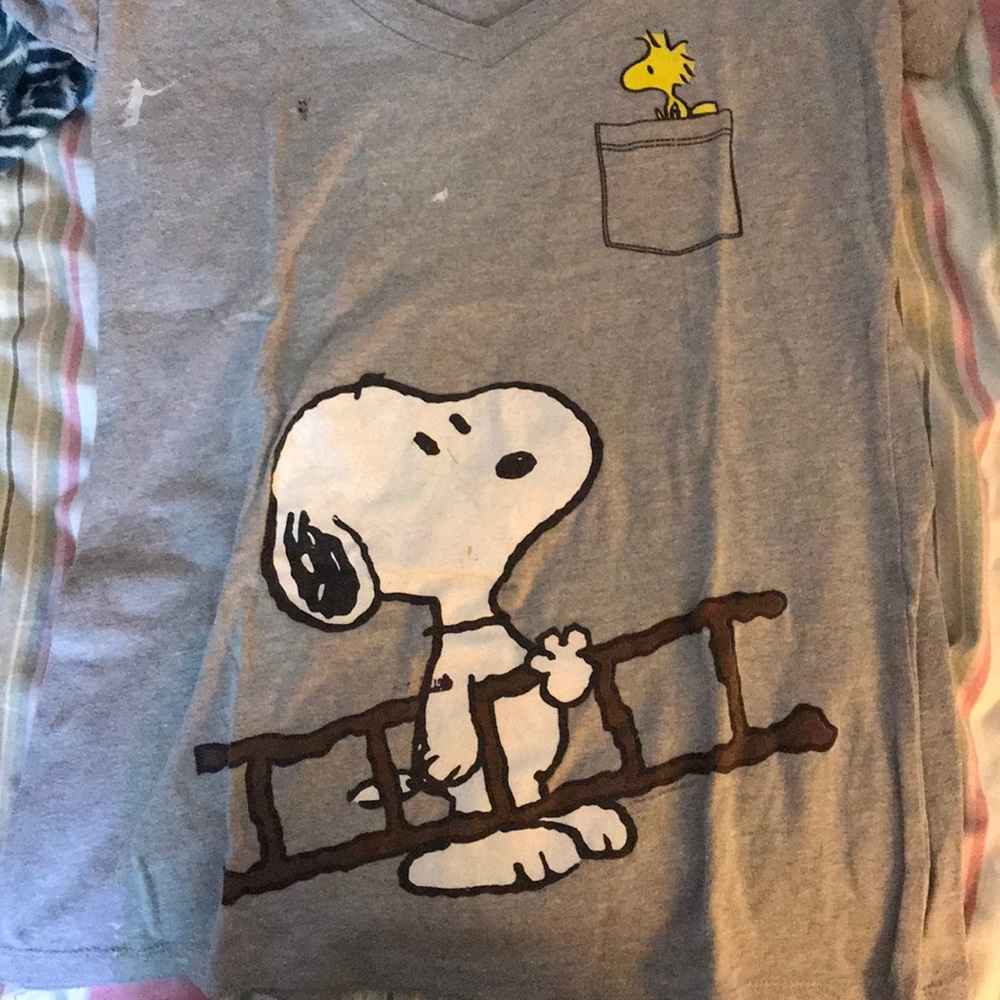 Peanuts shirt featuring snoopy and Woodstock